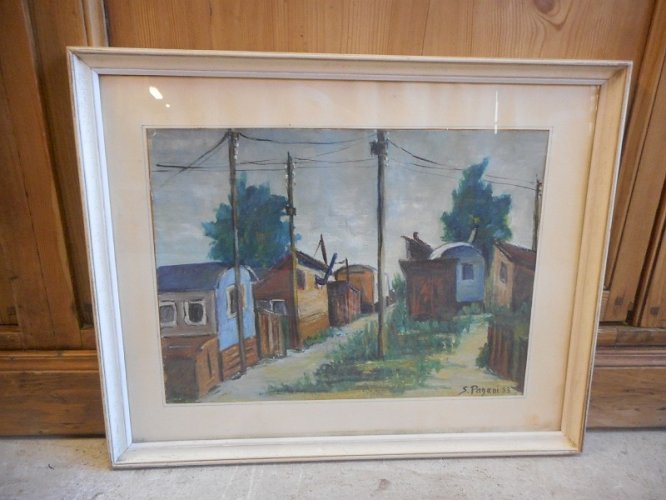TABLEAU PEINTURE SIGNEE SYLVIANE PAGANI 53 N° 3