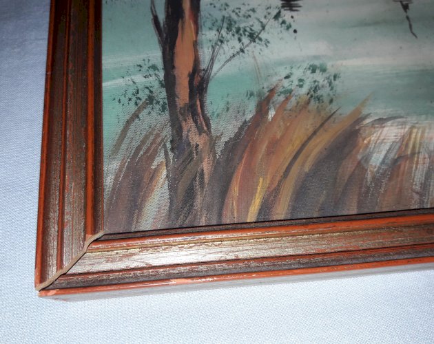 Tableau peinture sur soie