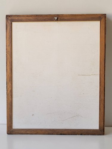 Tableau / Peinture sur toile de jute / Perroquet