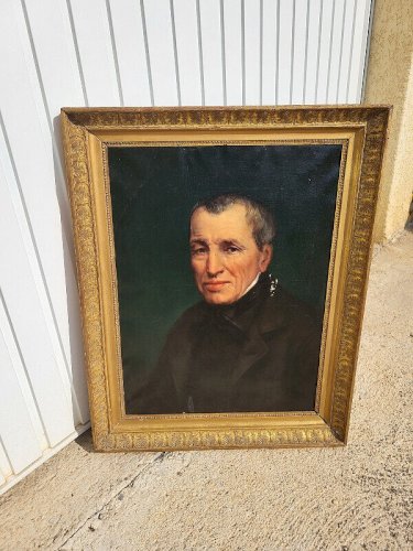 TABLEAU PORTRAIT CAHUZAC BLAY MICHEL DU XIX ème SIECLE