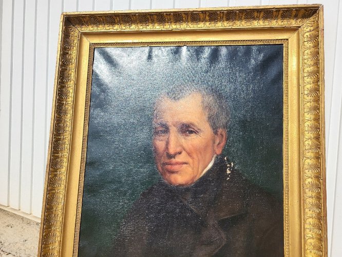 TABLEAU PORTRAIT CAHUZAC BLAY MICHEL DU XIX ème SIECLE