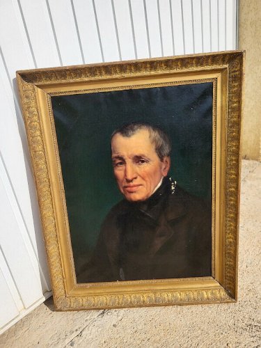 TABLEAU PORTRAIT CAHUZAC BLAY MICHEL DU XIX ème SIECLE