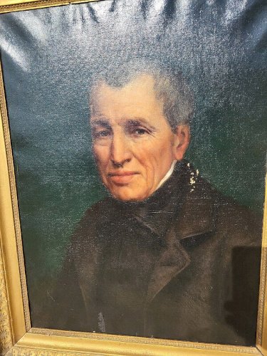 TABLEAU PORTRAIT CAHUZAC BLAY MICHEL DU XIX ème SIECLE