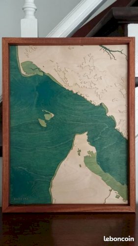 tableau Royan et l'estuaire de la Gironde   40/30 cm