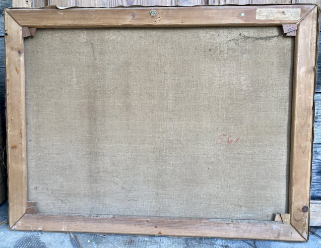 Tableau - scène de montagne : les alpes - Elie Janin 