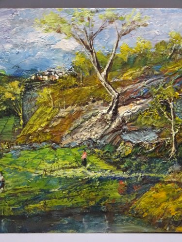 -TABLEAU Signé OSNOPHLA ( ALFONSE PEREZ 1905/1986 ) ECOLE SETOISE SETE 22/5/73 D