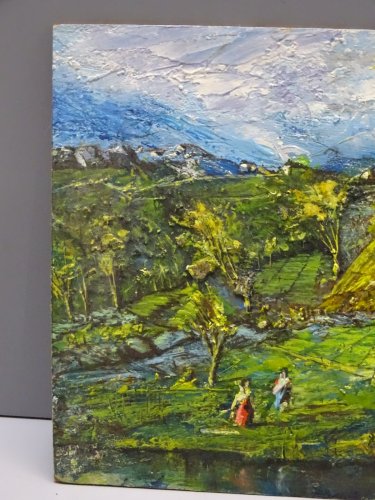 -TABLEAU Signé OSNOPHLA ( ALFONSE PEREZ 1905/1986 ) ECOLE SETOISE SETE 22/5/73 D