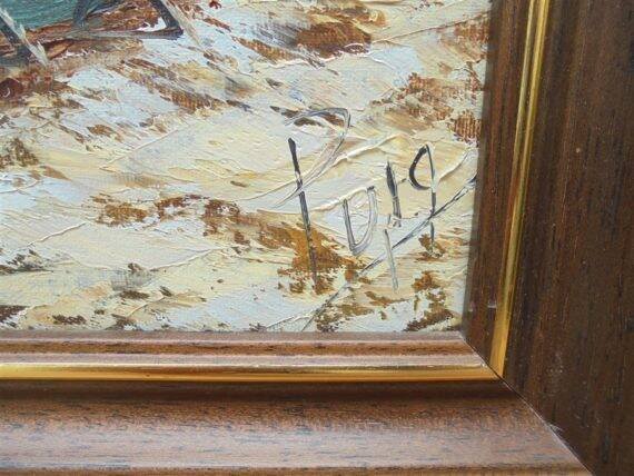 Tableau – Village bord de mer