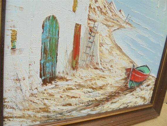 Tableau – Village bord de mer