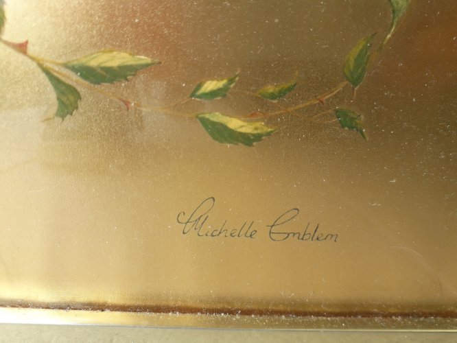 Tableau vintage 70 signé Emblem