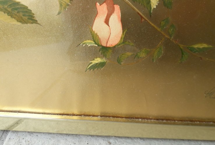 Tableau vintage 70 signé Emblem