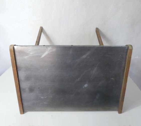 Tables gigognes en bois et zinc