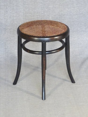 Tabouret bistrot en bois-courbé par LEBRUN, 1890, No Thonet