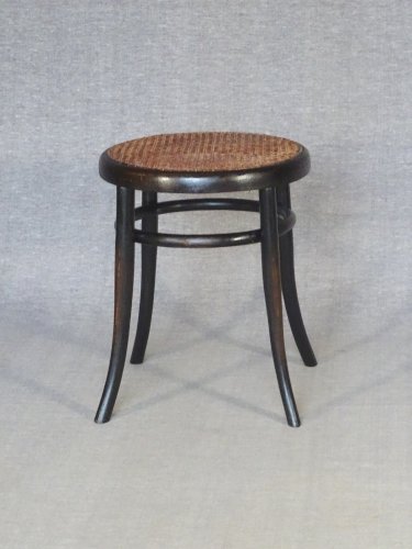 Tabouret bistrot en bois-courbé par LEBRUN, 1890, No Thonet
