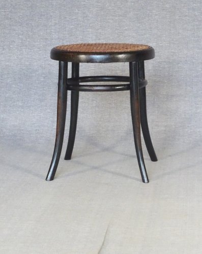 Tabouret bistrot en bois-courbé par LEBRUN, 1890, No Thonet