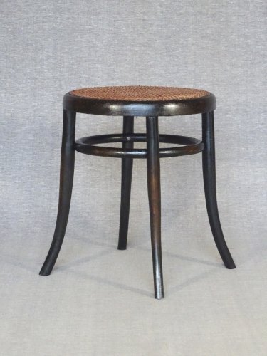 Tabouret bistrot en bois-courbé par LEBRUN, 1890, No Thonet