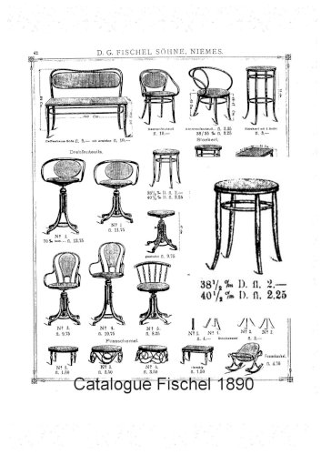 Tabouret Bistrot par Fischel 1890/1900 canné,  no Thonet (Hauteur 52 cm)