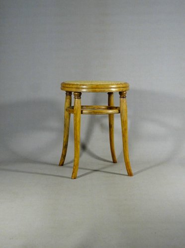Tabouret Bistrot par Fischel 1890/1900 canné,  no Thonet (Hauteur 52 cm)