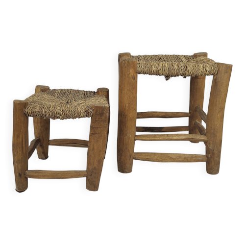 Tabouret brutaliste gigogne