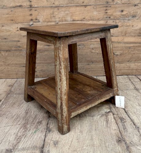 tabouret datelier en teck birma