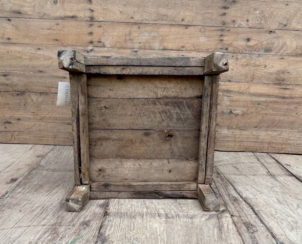 tabouret datelier en teck birma