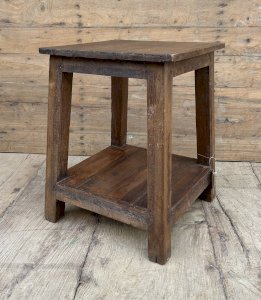 Burmese teak workshop stool