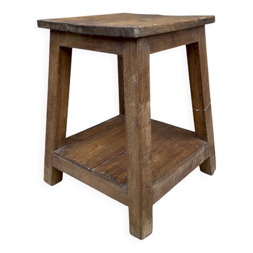 tabouret datelier en teck birman