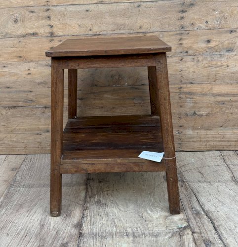 tabouret datelier en teck birman