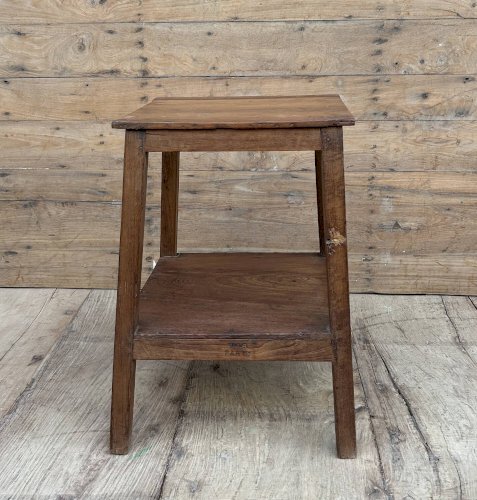 tabouret datelier en teck birman