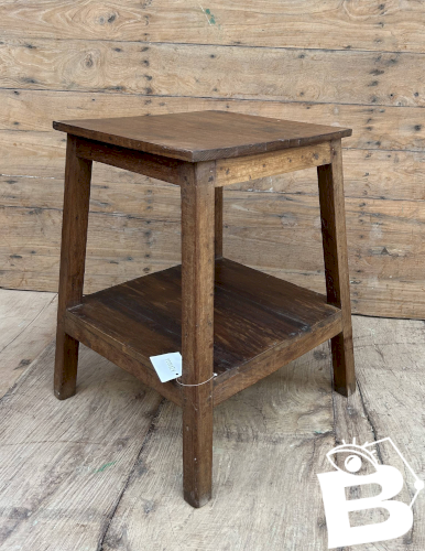 tabouret datelier en teck birman