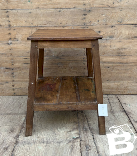 tabouret datelier en teck birman