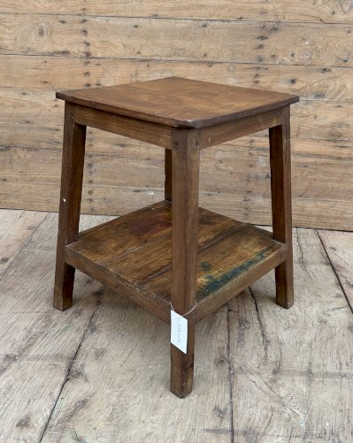 tabouret datelier en teck birman