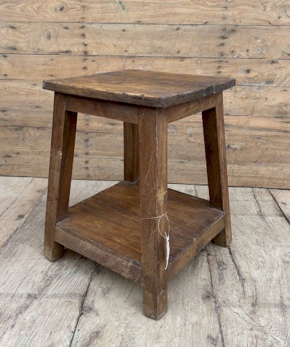 tabouret datelier en teck birman