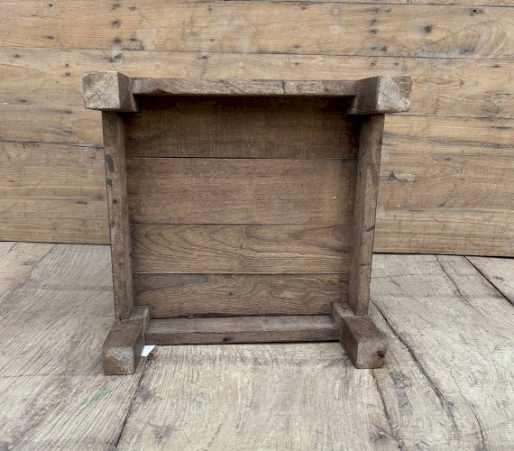 tabouret datelier en teck birman