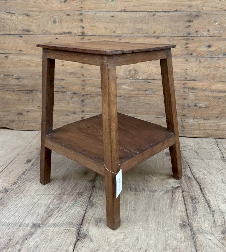 tabouret datelier en teck birman