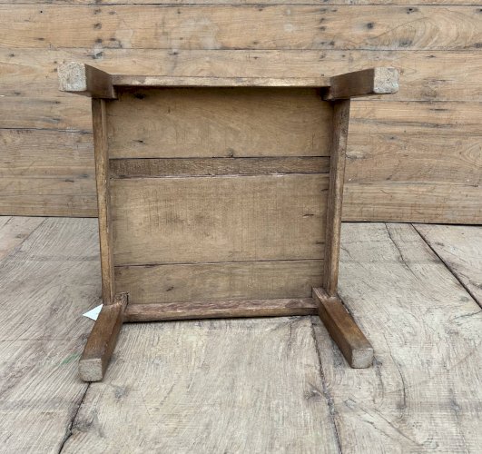 tabouret datelier en teck birman