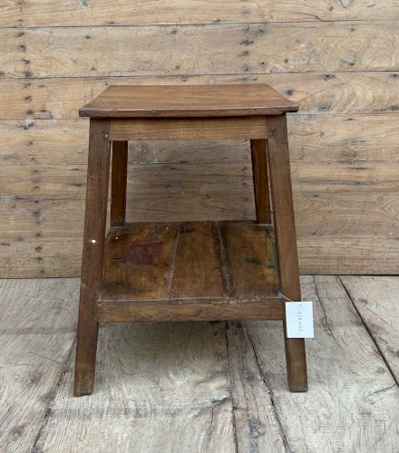 tabouret datelier en teck birman