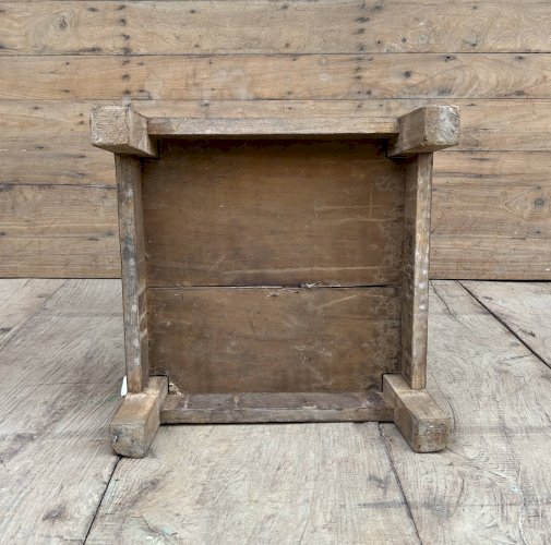 tabouret datelier en teck birman