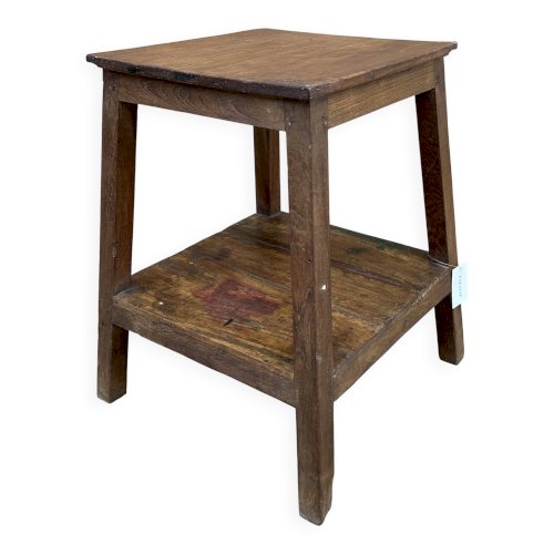 tabouret datelier en teck birman