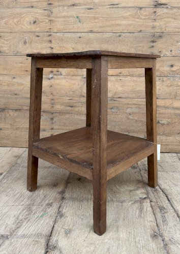 tabouret datelier en teck birman