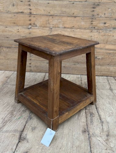 tabouret datelier en teck birman