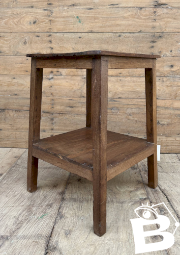 tabouret datelier en teck birman