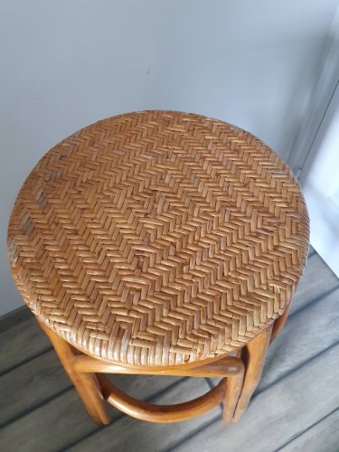 Tabouret de bar en rotin
