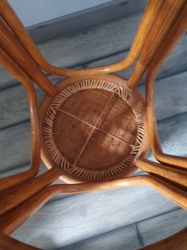 Tabouret de bar en rotin