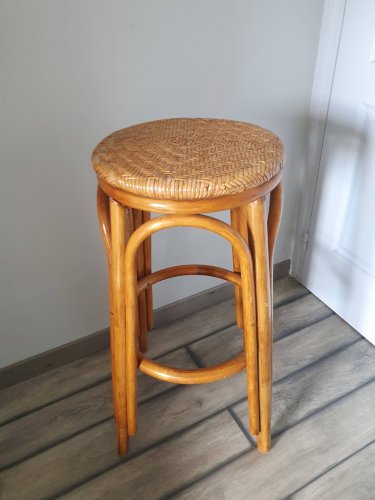 Tabouret de bar en rotin