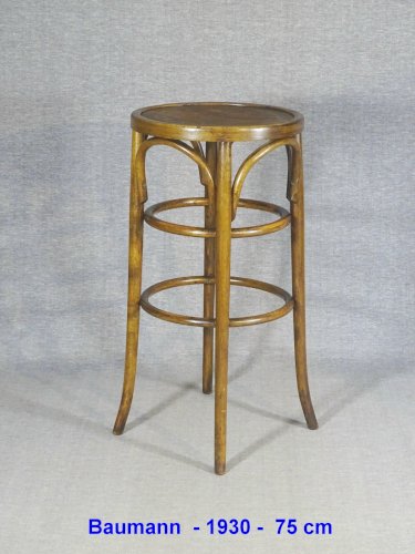 Tabouret de bistro Baumann - 1930 - N°96 - No Thonet assise Art nouveau