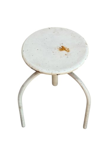 Tabouret de médecin ancien - métal réglab