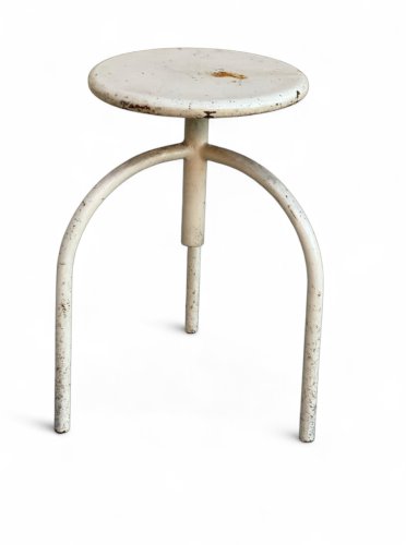 Tabouret de médecin ancien - métal réglab