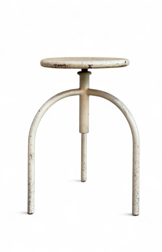 Tabouret de médecin ancien - métal réglab