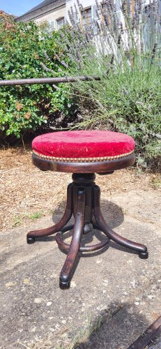Tabouret de Piano à vis, Thonet XIXème